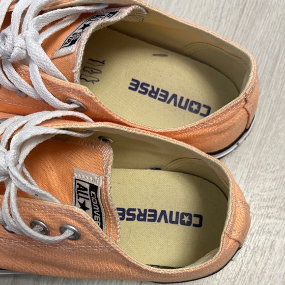 🔥BUNDLESALE Women 7.5 Men 5.5 Converse All-Star Peach Canvas Sneakers - Picture 6 of 8
